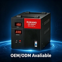 Stabilisateur de tension domestique 3000VA AVR de type relais numérique pour climatiseur africain avec affichage double tension en temps réel