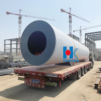Usine de traitement des déchets solides du sol à petite échelle |   Four rotatif 2.0*18m |   Système de pyrolyse de laboratoire 22 kW avec refroidisseur 1,2 x 12 m |   Boîte de vitesses |