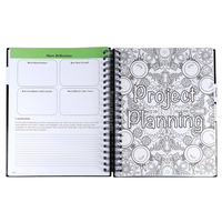 Échantillon gratuit personnalisé organisateur de planificateur de défi d'épargne personnalisé impression de journal