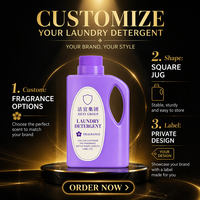 Lessive en poudre, liquide et capsules de lessive OEM en vrac, parfum lavande violette, produits de nettoyage