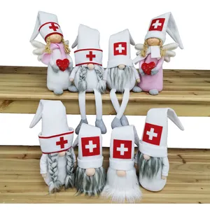 NEW Fabric Medical Gifts For Doctors Nurse Gifts With Red Cross Souvenir White Medical Angel Promotion Gifts For Doctors