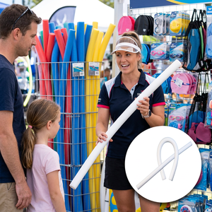 Flotador de Espuma para Piscina, Blanco, 140 cm, para Niños, Deportes Acuáticos de Verano - Product Image 1