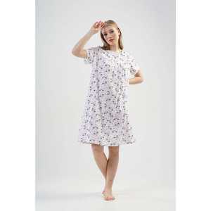 ชุดนอนแขนสั้นผู้หญิงอัลตี้ชุดนอนผ้าทอเนื้อนุ่มสีดำ - Product Image 1