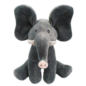 Vente chaude interactif éléphant en peluche transfrontalier petit éléphant chantant Peek-a-boo fonction de soulagement du Stress - Product Image 3
