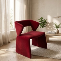 Fauteuil d'appoint individuel rembourré en tissu moderne, fabrication directe usine OEM ODM, pour usage intérieur domestique