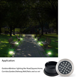 24W IP67 nhôm chống thấm nước <span class=keywords><strong>LED</strong></span> cảnh quan uplights trong mặt đất ngoài trời điện áp cao 110V 120V đường lái xe - Product Image 4