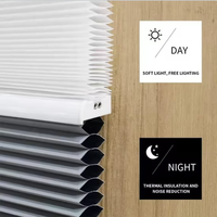 Precio de fábrica, persianas de nido de abeja con filtrado de luz, persianas de nido de abeja motorizadas ZigBee día y noche, persianas de ventana celulares para el hogar