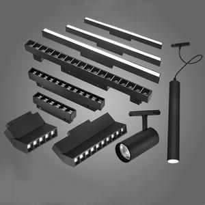 Rail magnétique à basse tension 48v, rail magnétique linéaire cob <span class=keywords><strong>led</strong></span>, éclairage de piste pour les magasins de vêtements - Product Image 4