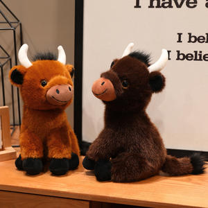 उच्च गुणवत्ता वाली प्यारी नॉटी हाइलैंड गाय लूट खिलौना 27 सेमी नरम भरा पशु गुड़िया बच्चों और डेको - Product Image 3