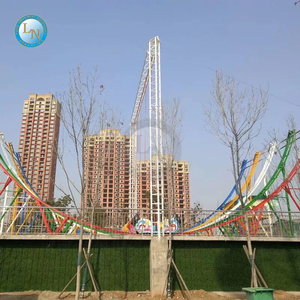 Parque de atracciones Flying Car Ride Fibra de vidrio al aire libre Metal Uso comercial Thrill Ride - Product Image 3