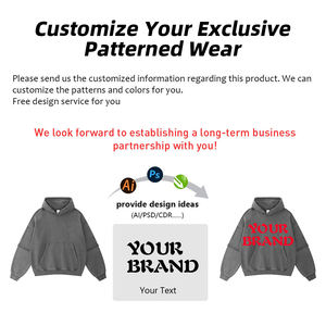 Sudadera con capucha de algodón pesado de 430 g/m² para hombre, estilo vintage, con estampado digital 3D, efecto de dos piezas y bajo sin rematar - Product Image 4