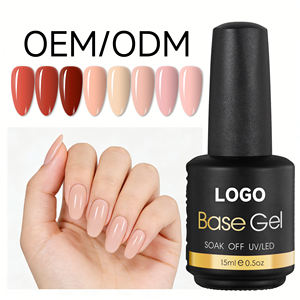Precio de Fábrica, Calidad Superior, 15 ML, Multifunción, Sin Necesidad de Limpiar, Alto Brillo, OEM, Personalizable, Gel UV, Base de Goma, Gel Base - Product Image 1
