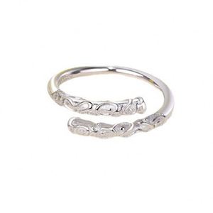 Silver Plated <b>Couple</b> <b>Ring</b> Moonlight Stone Personality Wedding Finger Jewelry for Women M Opening <b>Ring</b> Long Distance Lover Gift - Product Image 5