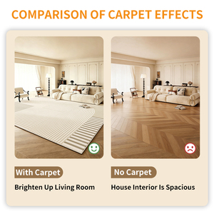 <span class=keywords><strong>Tappeti</strong></span> di Lusso Personalizzati di Grandi Dimensioni per Arredamento Casa, <span class=keywords><strong>Tappeti</strong></span> Moderni Astratti Lavabili Antiscivolo Morbidi Beige per <span class=keywords><strong>Soggiorno</strong></span> - Product Image 6