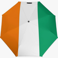 Parapluie pliant entièrement automatique, style culturel égyptien, motif drapeau, idéal comme cadeau festif et attentionné