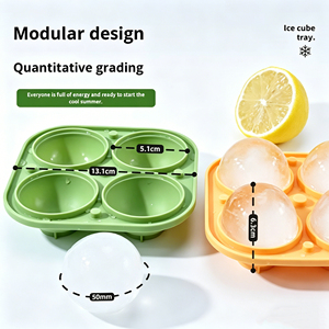 Bac à glaçons en silicone DIY, moule à glace maison pour congélateur, moule à glaçons facile à démouler pour cuisine, bar à domicile, boissons froides - Product Image 3