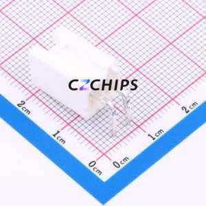 HC-VHL-2AW-G Wire-to-Board Pin Header Bent Lead Through Hole,P=3.96mm Connector 1x2P 3.96mm Right Angle Insert VH - Product Image 2