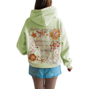 Sudaderas Personalizadas para Mujer, Verano, Casual, Tejidas, 100% Algodón, Transpirables, con Bordado Frontal y Patrón Trasero - Product Image 5