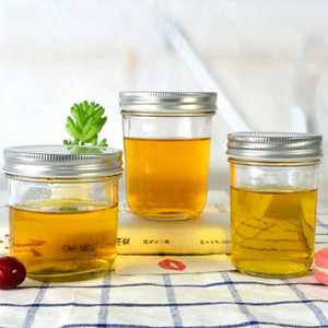 Atacado 50ml 100ml 150ml 200ml Taper Mason <span class=keywords><strong>Jar</strong></span> <span class=keywords><strong>Glass</strong></span> <span class=keywords><strong>Jar</strong></span> com Lug Lid Screw Lid Hermético para Jam Pickle Fruit Milk <span class=keywords><strong>Shake</strong></span> - Product Image 2