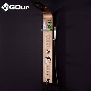 Ensemble <span class=keywords><strong>de</strong></span> douche à large diffusion avec mitigeur <span class=keywords><strong>de</strong></span> douche à haute pression, robinet <span class=keywords><strong>de</strong></span> douche <span class=keywords><strong>de</strong></span> <span class=keywords><strong>salle</strong></span> <span class=keywords><strong>de</strong></span> <span class=keywords><strong>bain</strong></span> en acier inoxydable 304 - Product Image 1