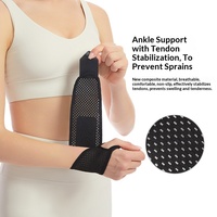 Attelle de poignet respirante et fine à compression pour hommes et femmes, idéale pour le badminton, le fitness, le tennis, la course à pied et la protection contre la ténosynovite