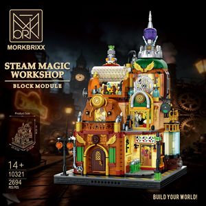 MORK 10321 2694PCS Steam Magic Workshop Building Block Brick Set Model MOC Technical Toy Plastic Festival Gift - Product Image 2