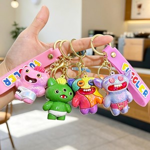 Offre Spéciale – Porte-clés en silicone électroplaqué, motif monstre dentaire 3D mignon, idéal pour les fêtes et cadeaux promotionnels en gros - Product Image 1