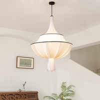 Rétro Wabi Sabi Lampe Pour Salon Restaurant Chambre Loft Étude Décorations Pour La Maison Hall Lumière Français Pendentif Médiéval Lampe