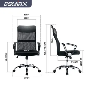 Grosir dapat disesuaikan murah eksekutif multi-fungsi kursi kantor hitam nyaman dengan sandaran Mesh