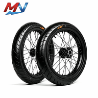 Kit de roues Supermoto CNC 17 pouces pour Surron Light Bee X Talaria MX3 MX4 X3, 70/90-17 90/80-17, avant et arrière, pour moto électrique tout-terrain