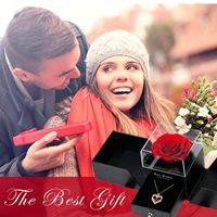 Collier pendentif double couche en or rose avec cœur, style européen et américain, pour femme, avec zircon coloré, cadeau tendance pour la Saint-Valentin et la fête des Mères