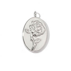 قلادة فرنسية مربعة الشكل من التيتانيوم الصلب المقاوم للصدأ ، قلادة على شكل قلب ، أقراط مطلية باللؤلؤ سهلة الاستخدام - Product Image 4