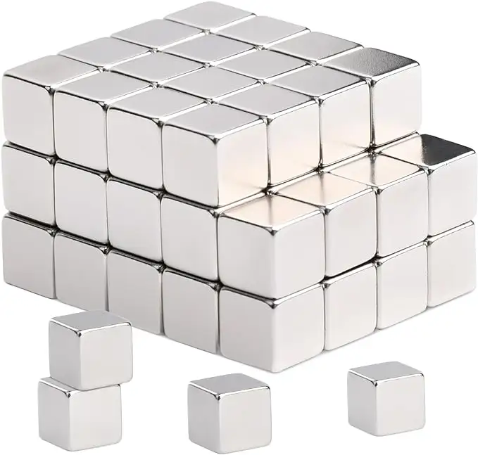 Forte Cubo 8x8x8 Ímãs Pequenos De Neodímio para Geladeira Placa Magnética Whiteboard Ímãs