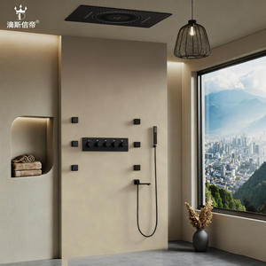 Juego de Cabezal de Ducha LED de Acero Inoxidable 304 Simple, Accesorio Multifuncional para Baño - Product Image 1