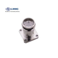 Cable eléctrico impermeable RF Coaxial hembra 4,3/10 conector 4 agujeros brida montada soldadura para cable 141