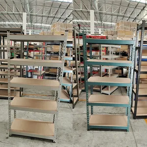 Storage Racking 180x90x40 875kg 5 Tier Iron Garage Shelving Boltless Storage Racking Industrial Shelves Rack