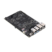 Qotom Motherboard NAS Generasi ke-10 Core I3 I5 I7 4*i225-V 2.5G LAN Dual DDR4 M.2 HD 4*SATA3.0 Soft Routing Mini ITX Mainboard