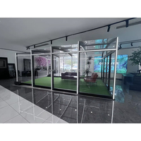 Gaoming Design moderne Véranda extérieure en aluminium Véranda en verre Maisons en verre à vendre Triangle Moulure de toit Cadre en alliage d'aluminium
