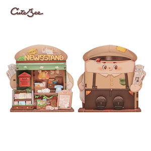 ชุดประกอบบ้านจิ๋ว DIY CuteBee ของเล่นเสริมพัฒนาการ ตัวต่อสร้างสรรค์ ของตกแต่งโต๊ะทำงาน - Product Image 4