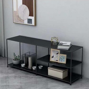 Gabinete de <span class=keywords><strong>TV</strong></span> de arte del hierro simple nórdico Kinno ultrafino <span class=keywords><strong>y</strong></span> alto apartamento pequeño piso de dormitorio de lujo gabinete estrecho personalización - Product Image 6