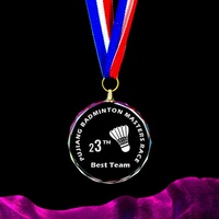 Cintre de médaille en verre de cristal, produit de bon marché, personnalisé, collection 2020