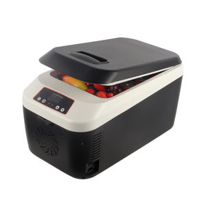 Glacière portable 12L DC12V sortie USB 5V froide et chaude pour charger le téléphone à la maison <span class=keywords><strong>voiture</strong></span> à double usage - Product Image 1