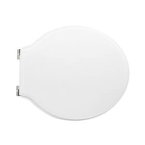 Asiento de inodoro para Globo Bowl Vase 50 Form 2, blanco, con bisagras de expansión en forma de C - Product Image 1