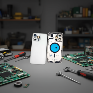 Boîtier central blanc avec coque arrière pour iPhone 14 Pro Max - Coques de téléphone portable haut de gamme - Product Image 3