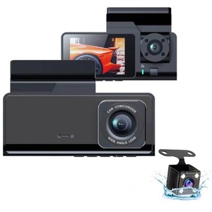DVR Auto a <span class=keywords><strong>3</strong></span> Canali HD 1080P, Scatola Nera con Monitoraggio Parcheggio 24H, Doppia Lente Interna, Dash Cam A7 con Telecamera Posteriore - Product Image 2
