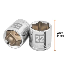 BOX 6 Chiave a bussola da 22 mm, 6 punte, attacco da 3/8 pollici, TRUPER - Product Image 3