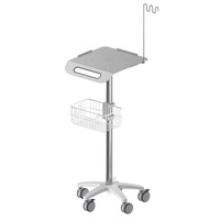 Chariot médical CORITON pour électrocardiographe Mindray, pour salle d'urgence hospitalière, avec support roulant et crochet pour câble