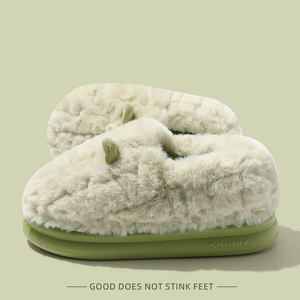 Home Slippers Hot Sale Winter Slippers EVA Plush Soft Slippers With Favorable Price - Product Image 2