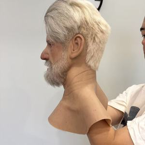 Maschera Realistica da Anziano in Silicone con <span class=keywords><strong>Capelli</strong></span> e Barba Oggetti di Scena Cinematografici Maschera di Halloween di Alta Qualità Trucco da Ballo per Crossdresser - Product Image 3