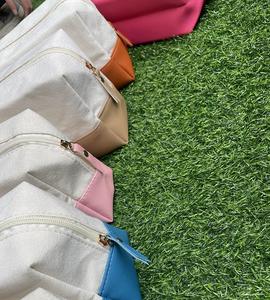 Factory Wholesale Two-color Simple Storage <b>Bag</b> Custom Logo Pattern <b>Large</b> Capacity Cosmetic <b>Bag</b> Travel <b>Toiletry</b> <b>Bag</b> - Product Image 3